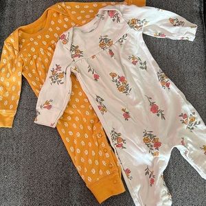 Carter Girls 2 Pack Jumpsuits